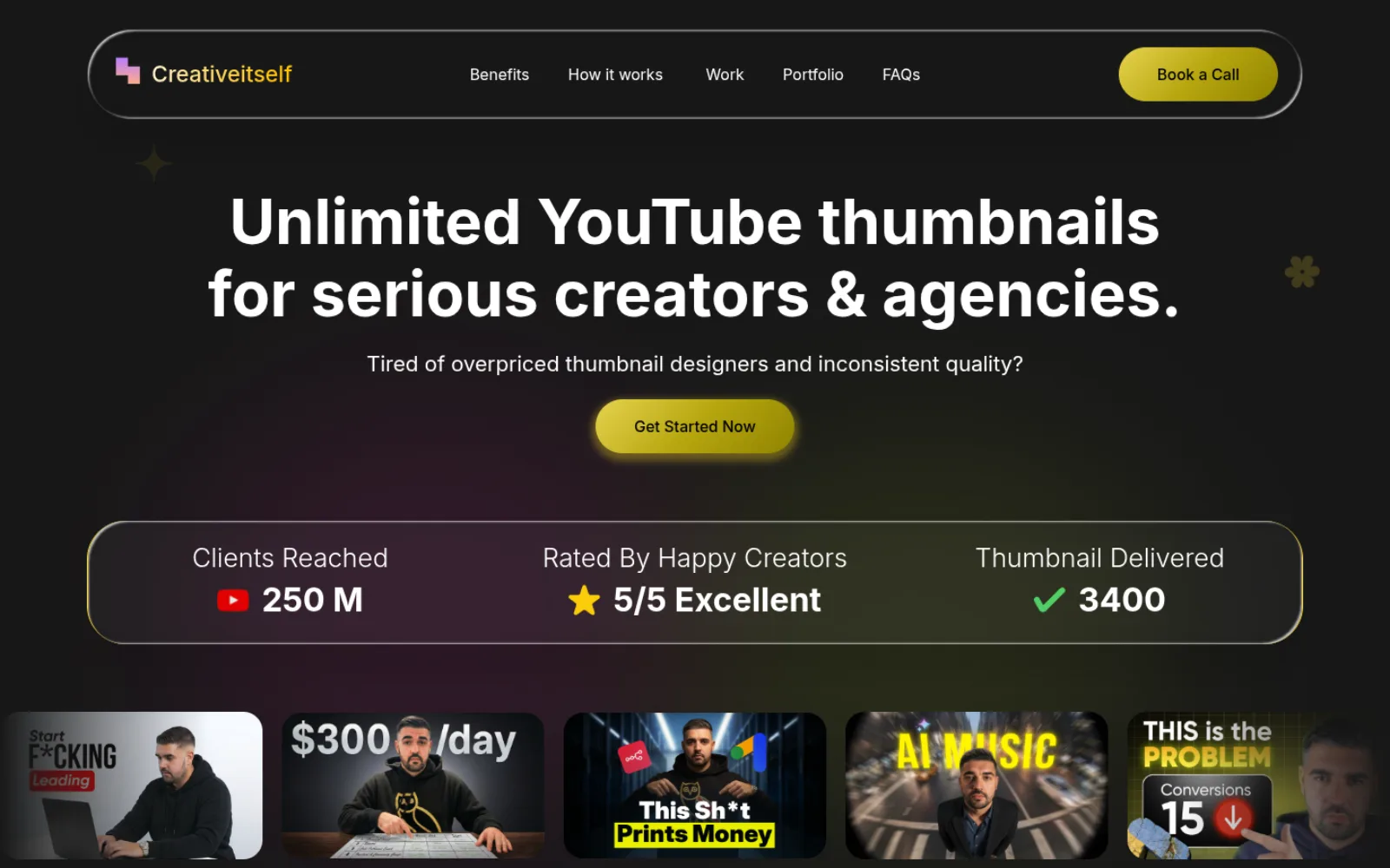 Creative Itself homepage