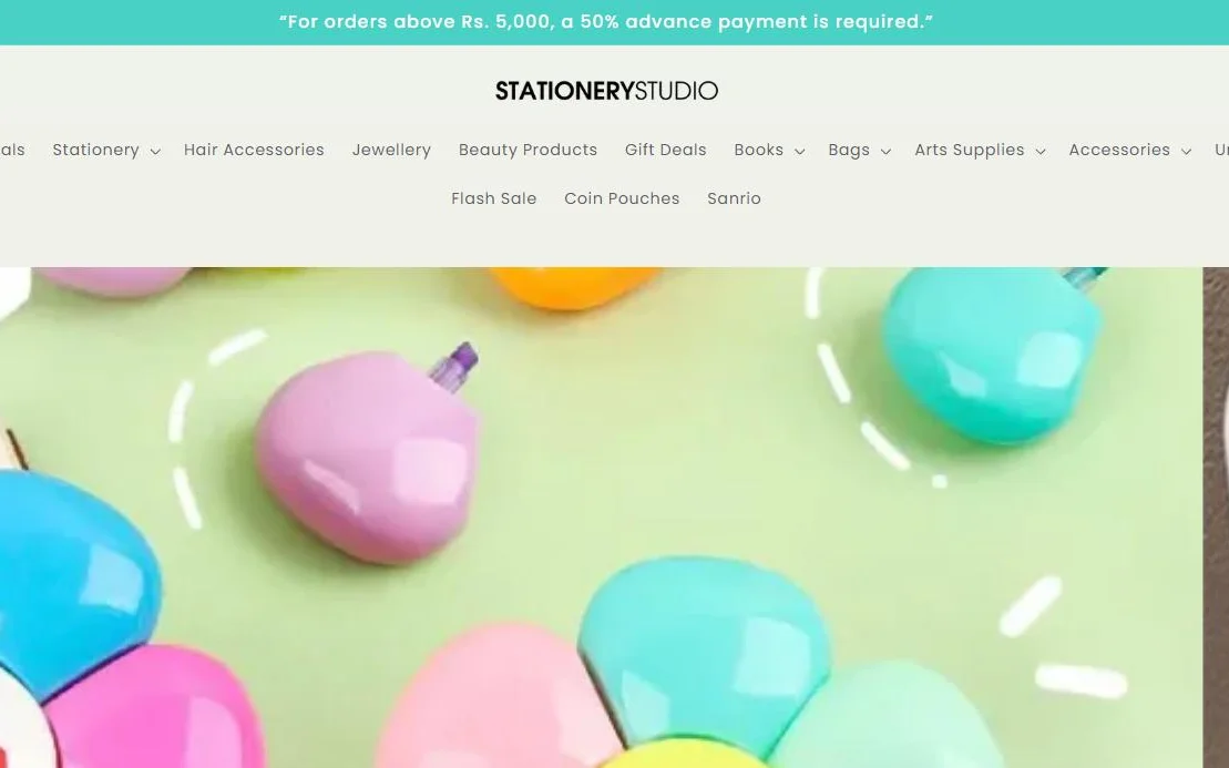 Stationery Studio homepage